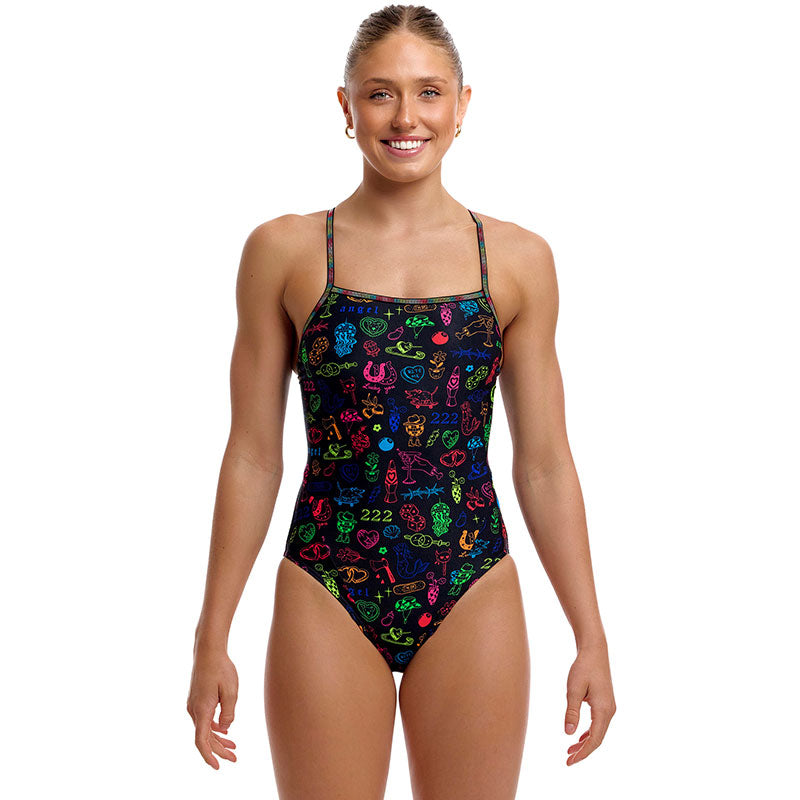 Funkita - Doodles - Ladies Eco Swim Secure One Piece