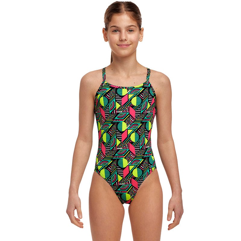 Funkita - Dot Matrix - Girls Diamond Back One Piece