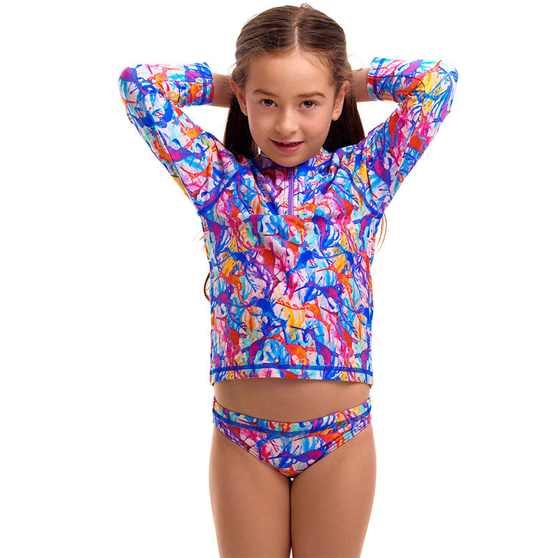 Funkita - Dreamy Weedy - Toddler Girls Eco Zippy Rashie & Brief