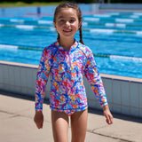 Funkita - Dreamy Weedy - Toddler Girls Eco Zippy Rashie & Brief