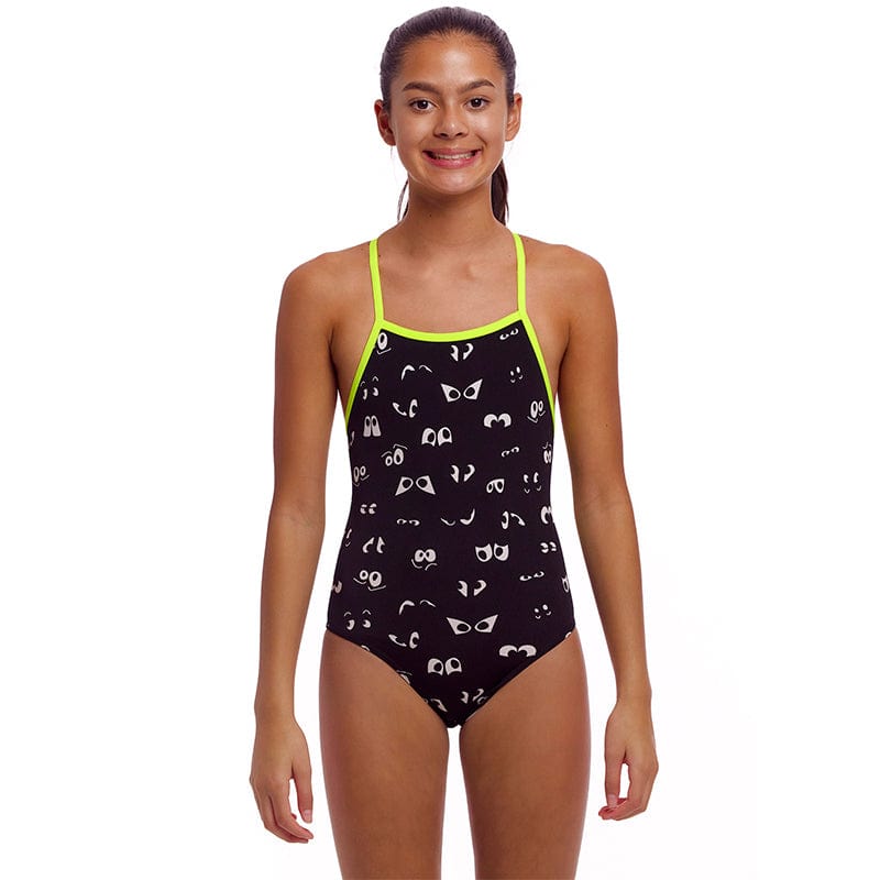 Funkita - Eye Spy - Girls Eco Tie Me Tight One Piece