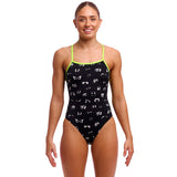 Funkita - Eye Spy - Ladies Eco Tie Me Tight One Piece