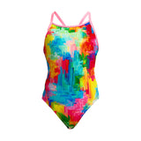 Funkita - Falling Colours - Girls Eco Diamond Back One Piece