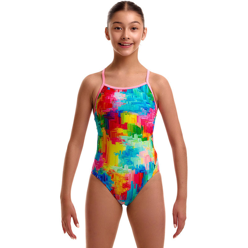 Funkita - Falling Colours - Girls Eco Twisted One Piece