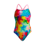 Funkita - Falling Colours - Girls Eco Twisted One Piece