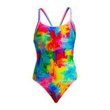 Funkita - Falling Colours - Ladies Eco Diamond Back One Piece