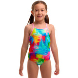 Funkita - Falling Colours - Toddler Girls Eco Printed One Piece