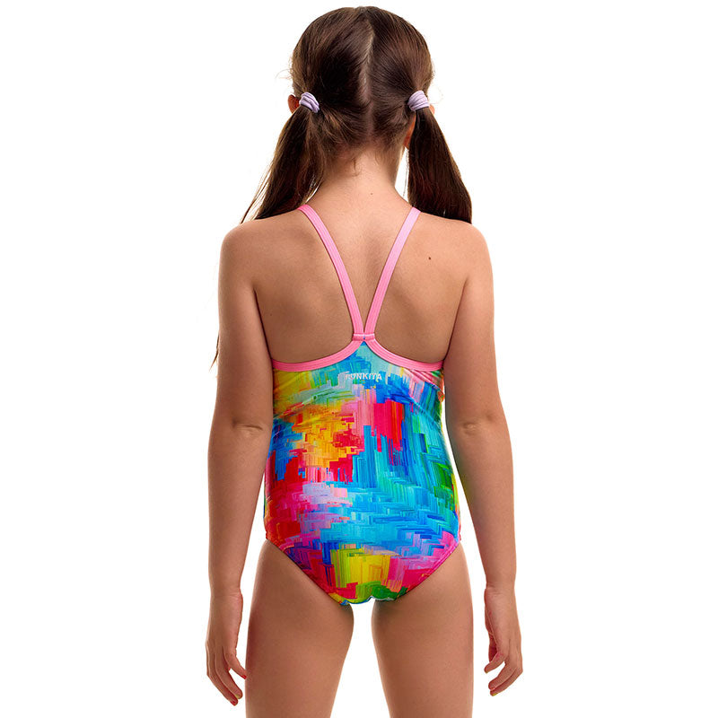 Funkita - Falling Colours - Toddler Girls Eco Printed One Piece