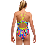 Funkita - Fault Lines - Girls Eco Diamond Back One Piece