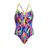 Funkita - Fault Lines - Ladies Eco Diamond Back One Piece
