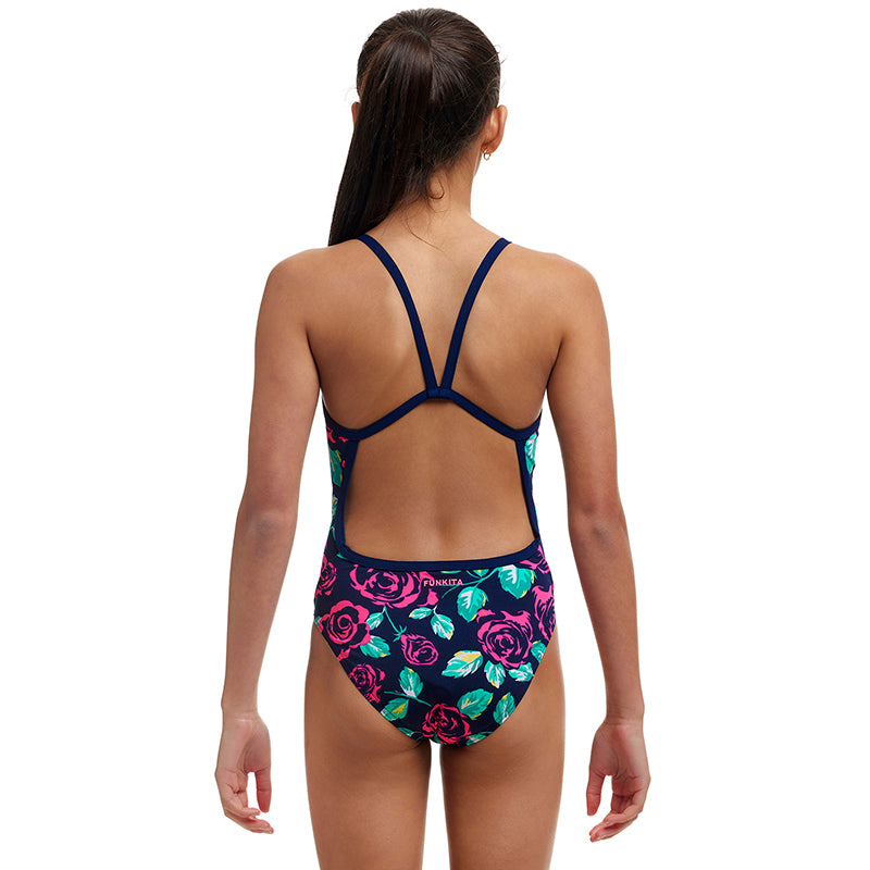 Funkita - Feeling Rosy - Girls Eco Single Strap One Piece