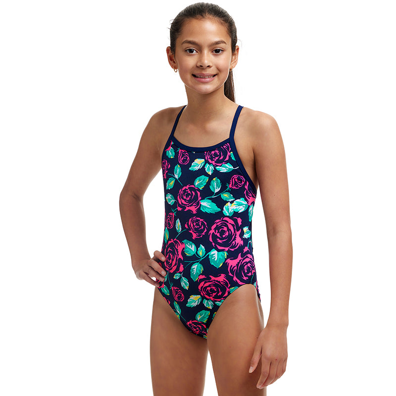 Funkita - Feeling Rosy - Girls Eco Single Strap One Piece