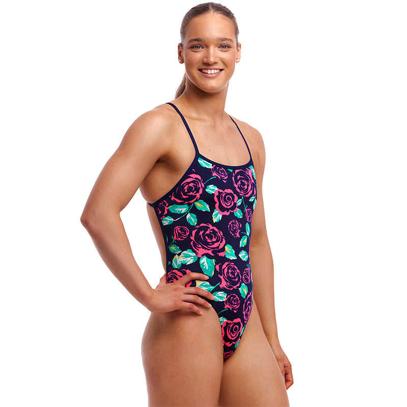 Funkita - Feeling Rosy - Ladies Eco High Leg One Piece