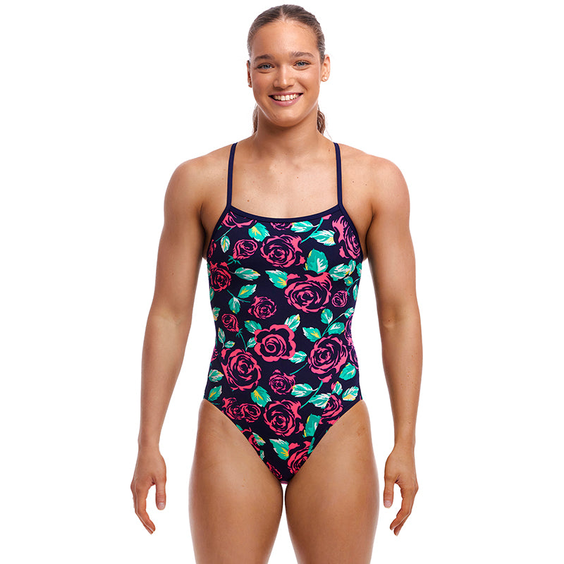 Funkita - Feeling Rosy - Ladies Eco Single Strap One Piece