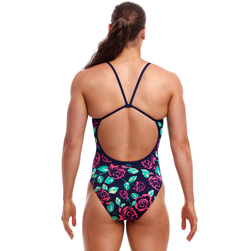 Funkita - Feeling Rosy - Ladies Eco Single Strap One Piece