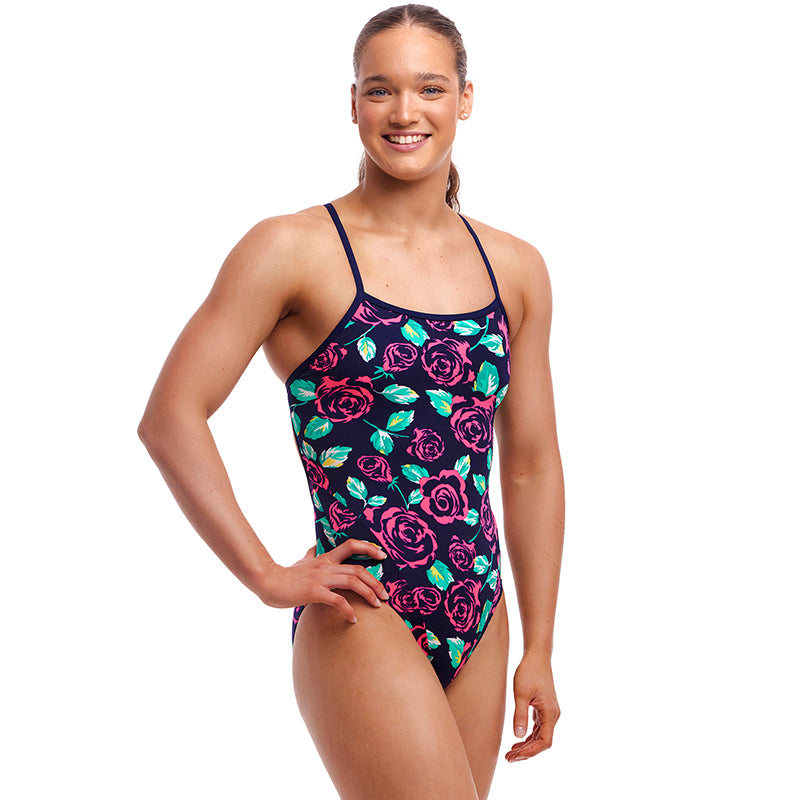 Funkita - Feeling Rosy - Ladies Eco Single Strap One Piece