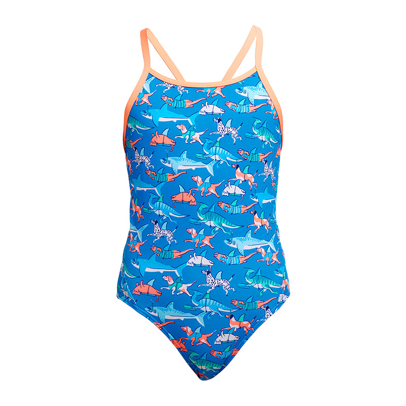Funkita - Fin Swimming - Girls Eco Diamond Back One Piece