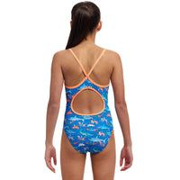 Funkita - Fin Swimming - Girls Eco Diamond Back One Piece