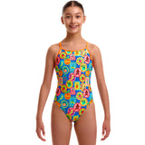 Funkita - Five Serves - Girls Eco Diamond Back One Piece