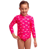Funkita - Flaming Go Gos - Toddler Girls Zippy Rash Vest