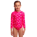Funkita - Flaming Go Gos - Toddler Girls Zippy Rash Vest