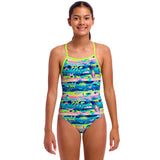 Funkita - Forest Floor - Girls Eco Tie Me Tight One Piece