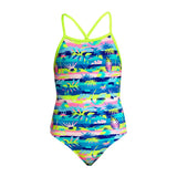 Funkita - Forest Floor - Girls Eco Tie Me Tight One Piece