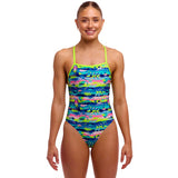 Funkita - Forest Floor - Ladies Eco Tie Me Tight One Piece