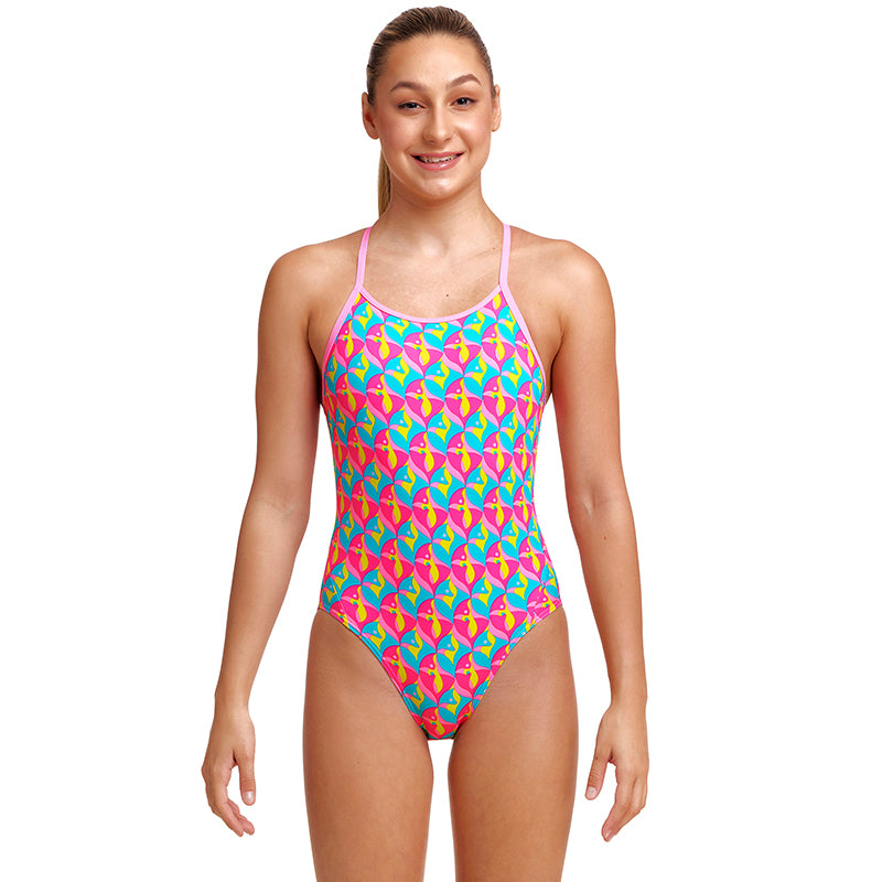 Funkita - Foxy Friends - Girls Eco Diamond Back One Piece