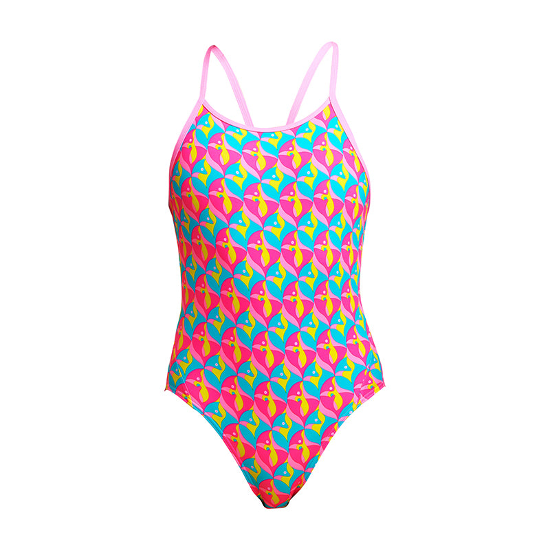 Funkita - Foxy Friends - Girls Eco Diamond Back One Piece