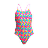 Funkita - Foxy Friends - Girls Eco Diamond Back One Piece
