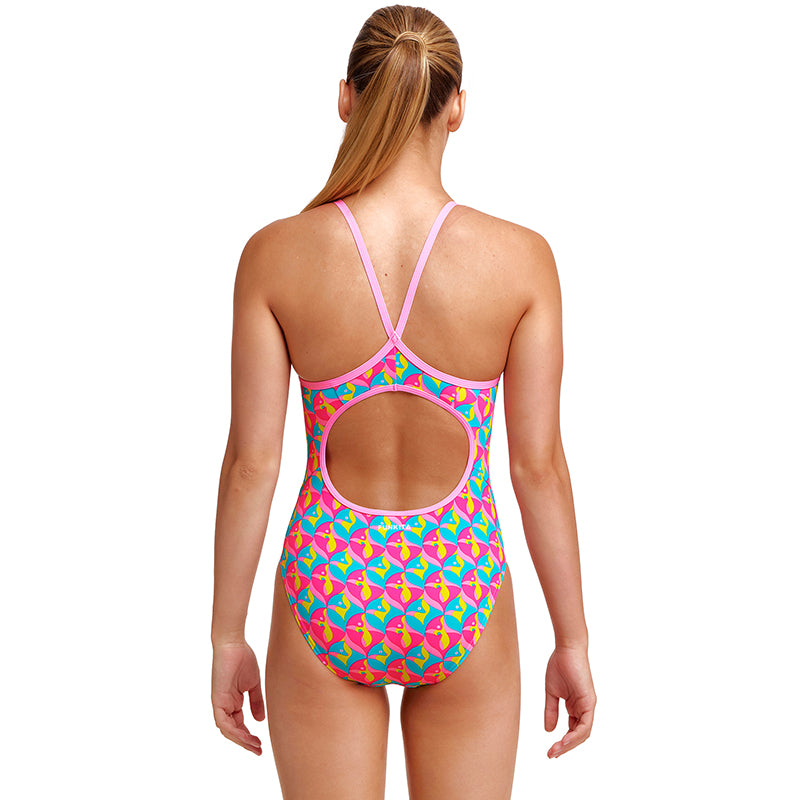 Funkita - Foxy Friends - Girls Eco Diamond Back One Piece