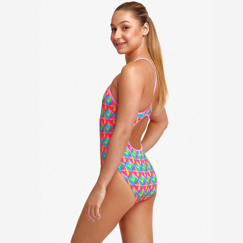Funkita - Foxy Friends - Girls Eco Diamond Back One Piece
