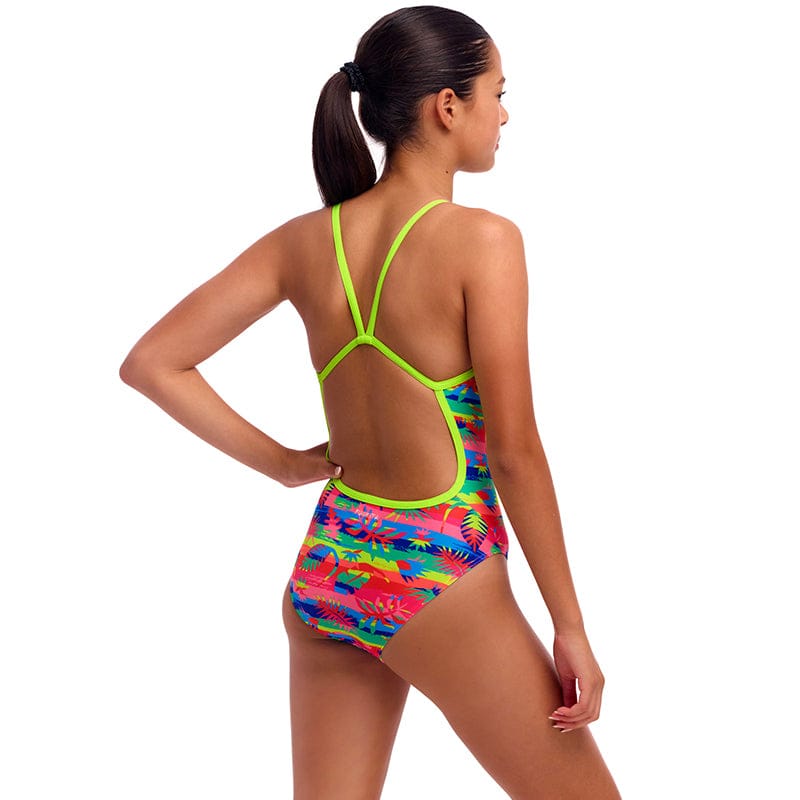 Funkita - Free Foliage - Girls Eco Single Strap One Piece