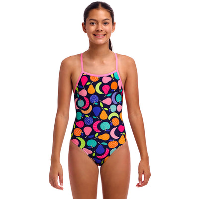 Funkita - Fruit Salad - Girls Eco Tie Me Tight One Piece