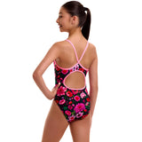 Funkita - Garden Glow - Girls Eco Diamond Back One Piece