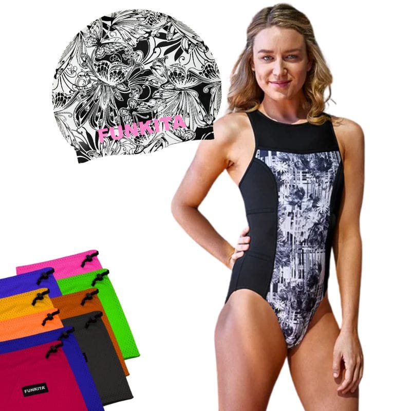 Funkita - Garden Mist Hi Flyer & Pan's Picture Cap With Free Mesh Bag