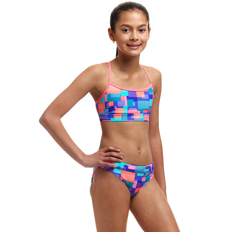 Funkita - Giga Bit - Girls Eco Swim Crop Top
