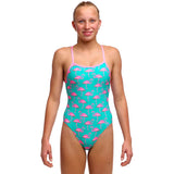 Funkita - Go Flamingo! - Girls Eco Single Strap One Piece