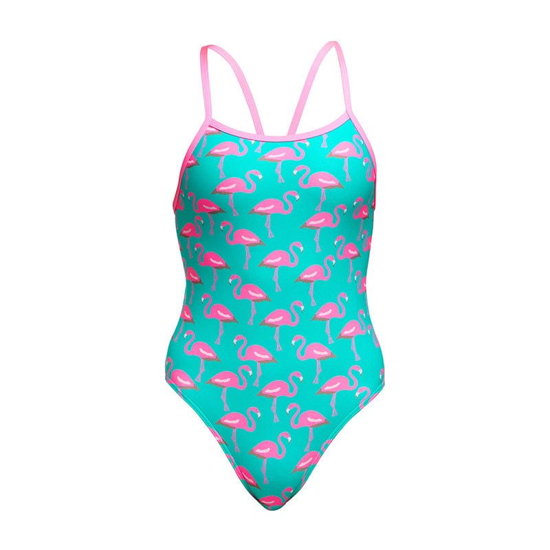 Funkita - Go Flamingo! - Girls Eco Single Strap One Piece
