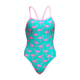 Funkita - Go Flamingo! - Girls Eco Single Strap One Piece