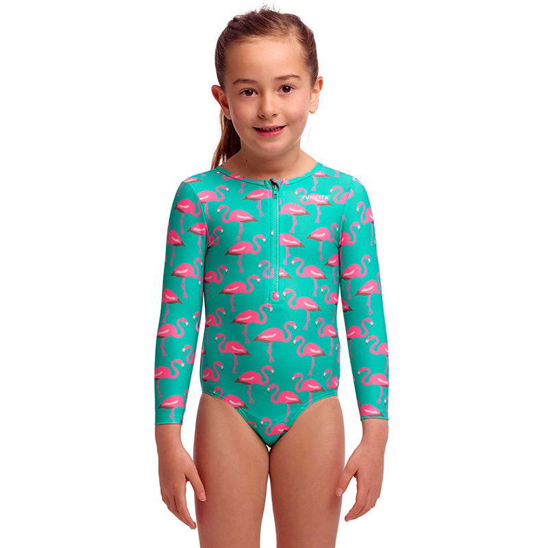 Funkita - Go Flamingo! - Toddler Girls Sun Cover One Piece