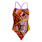 Funkita - Gold Tips - Ladies Eco Tie Me Tight One Piece