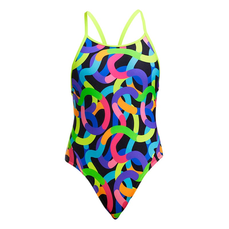 Funkita - Got Worms - Girls Eco Diamond Back One Piece