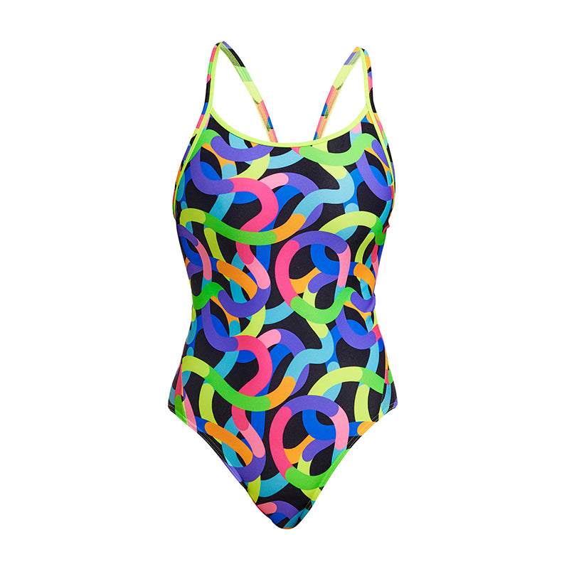 Funkita - Got Worms - Ladies Eco Diamond Back One Piece