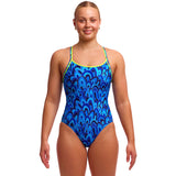 Funkita - Hill Billy Blues - Ladies Eco Diamond Back One Piece