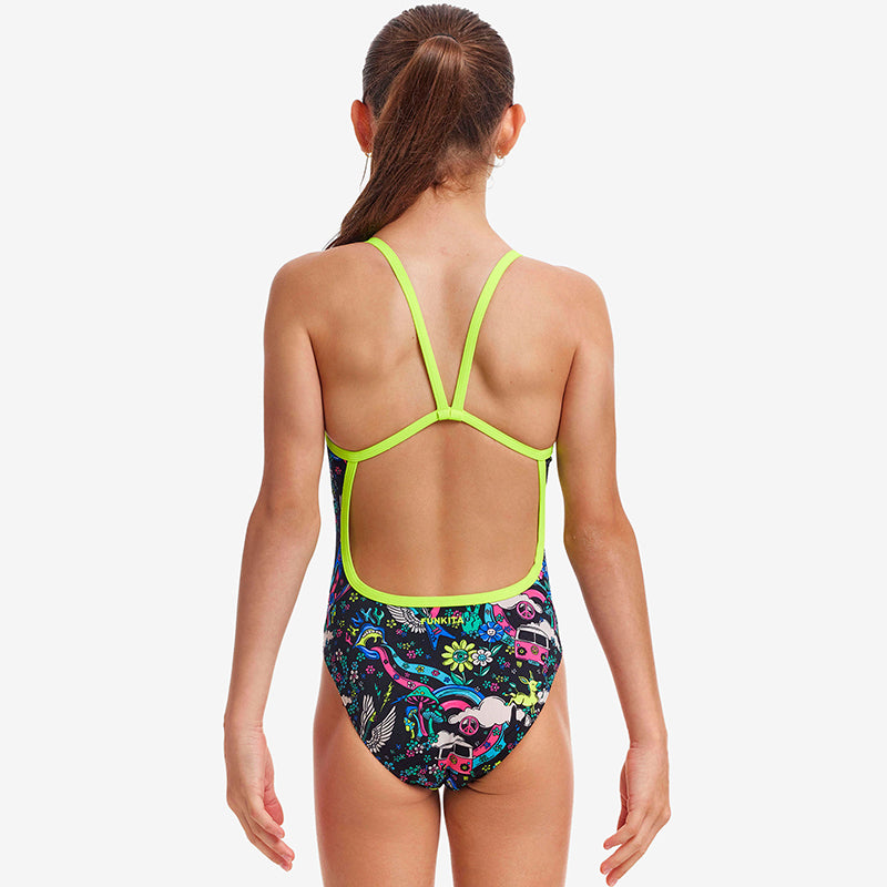 Funkita - Hippy Dippy - Girls Eco Single Strap One Piece