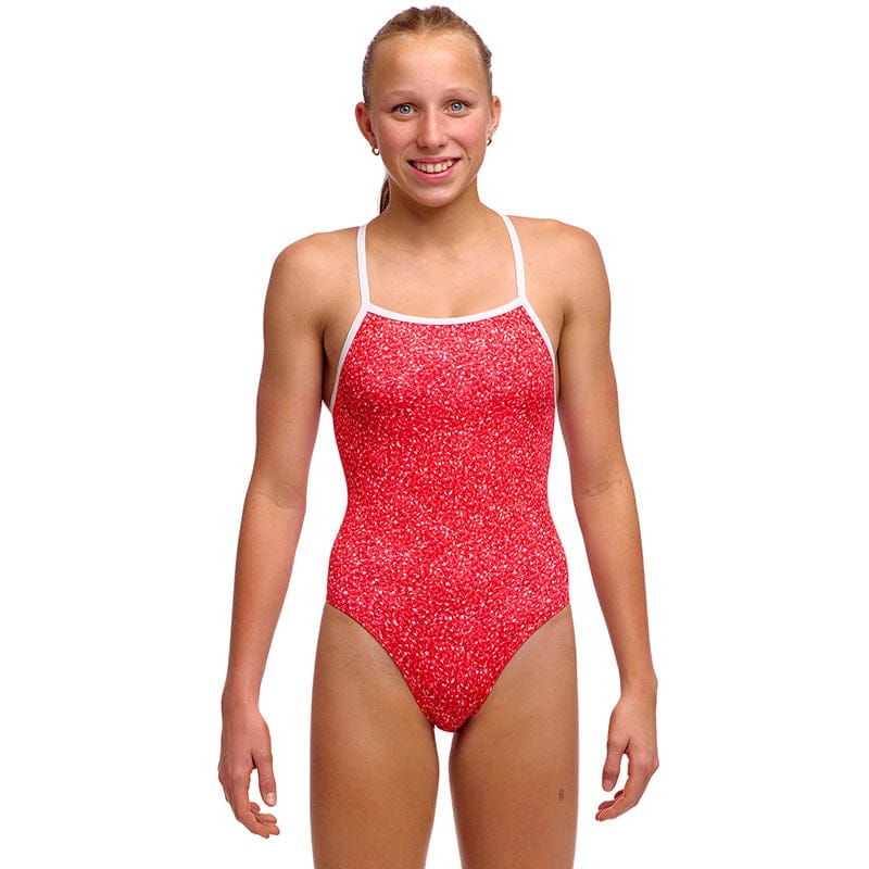 Funkita - Hot Coals - Girls Eco Tie Me Tight One Piece
