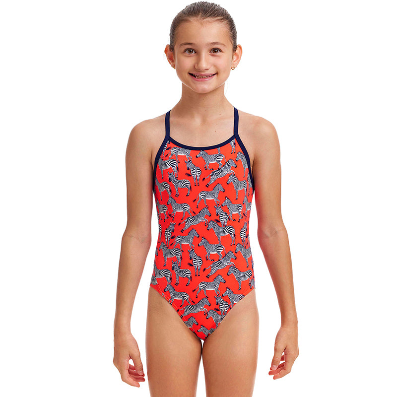 Funkita - Hot To Trot - Girls Eco Diamond Back One Piece