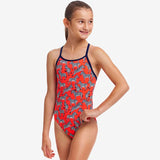 Funkita - Hot To Trot - Girls Eco Diamond Back One Piece